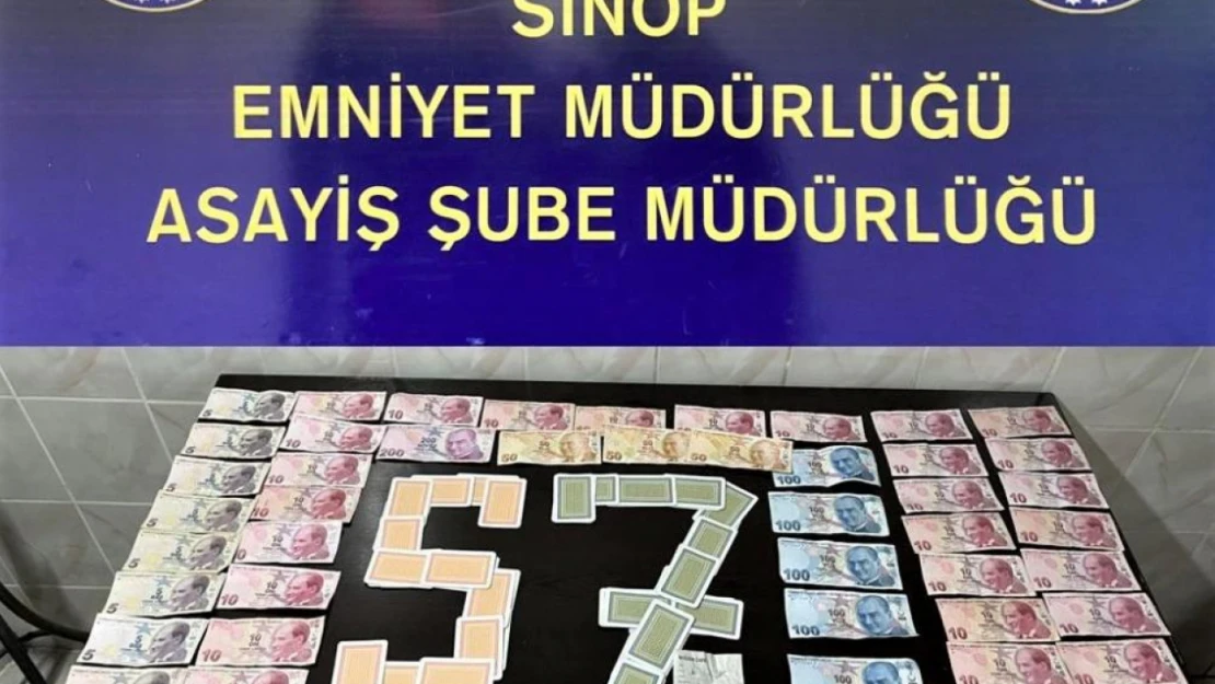 Sinop'ta kumar baskını