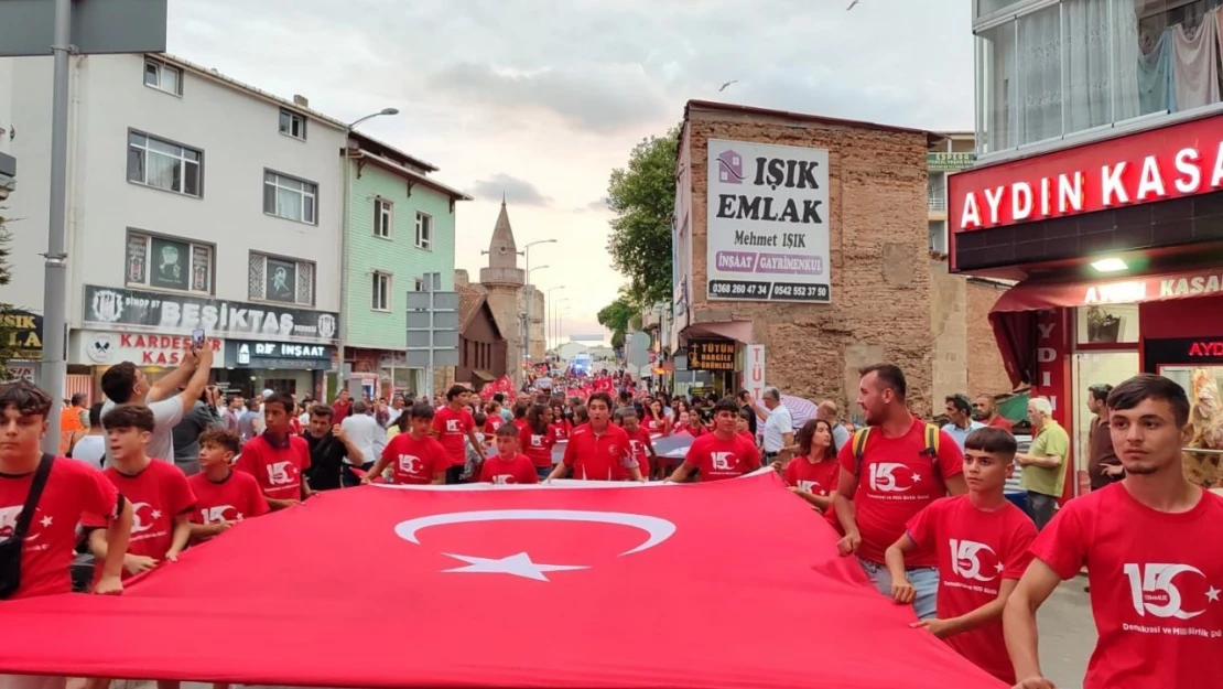 Sinop'ta Mehter Eşliğinde Milli Birlik Yürüyüşü