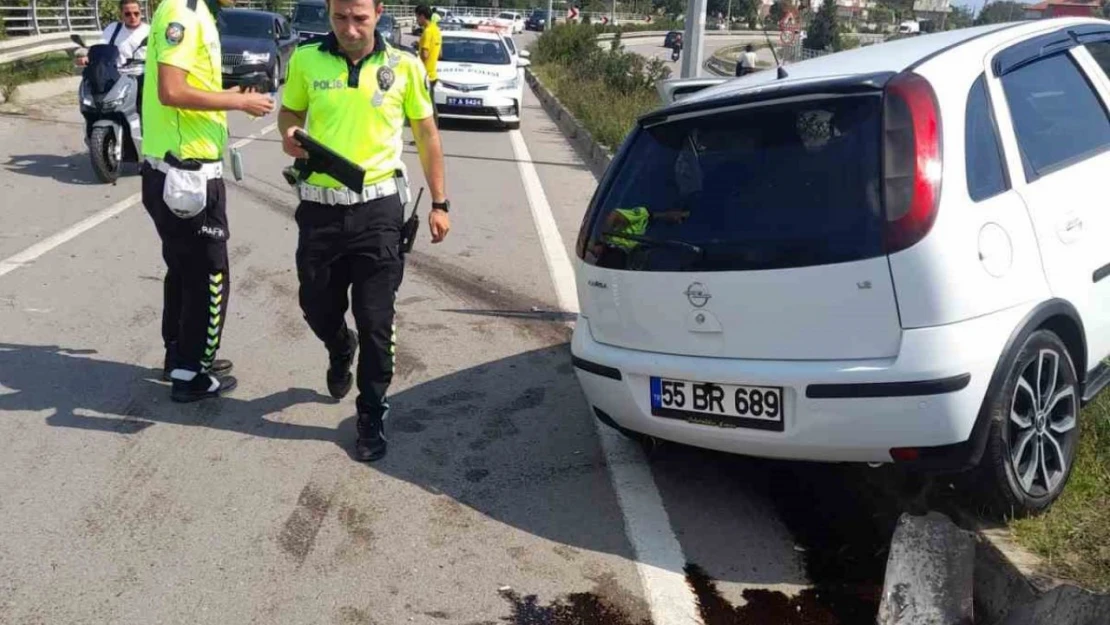 Sinop'ta Otomobil Refüje Çıktı: 1 Yaralı