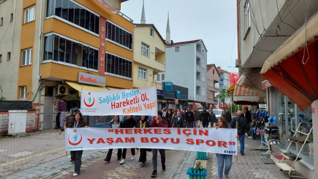 Sinop'ta 'Sağlık İçin Hareket Et' yürüyüşü