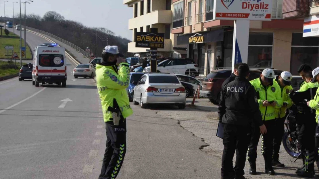 Sinop'ta Trafik Kazası: 1 Yaralı