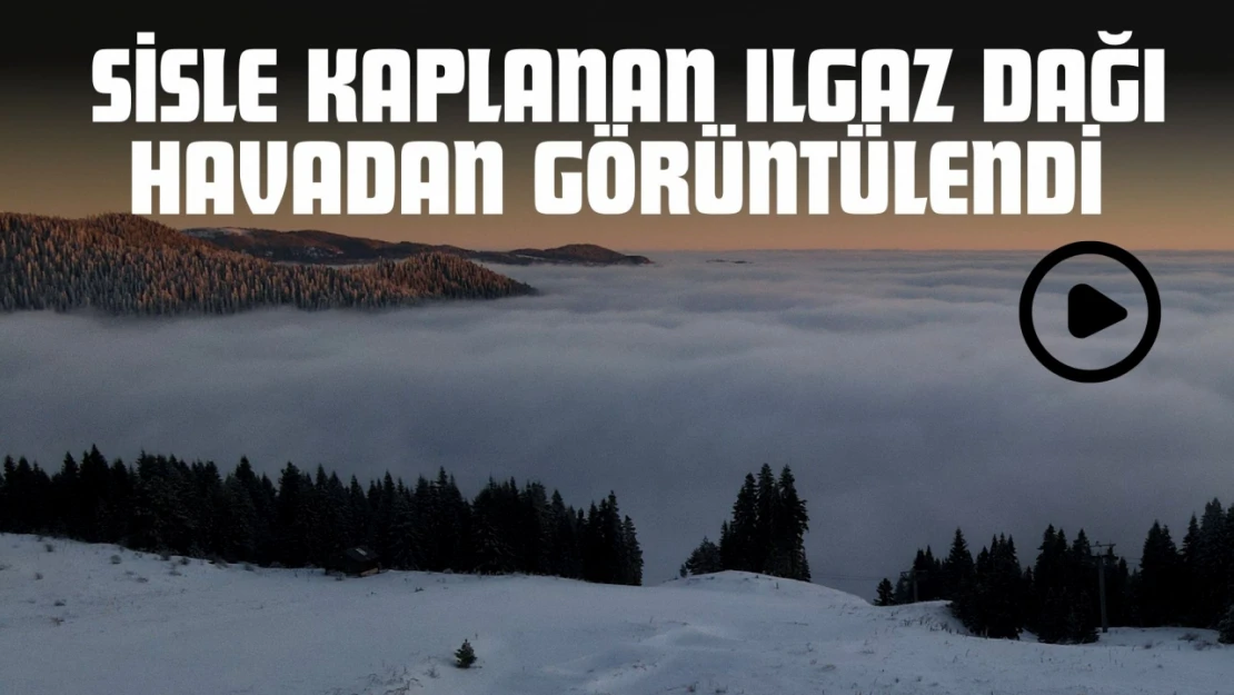 Sisle Kaplanan Ilgaz Dağı Havadan Görüntülendi