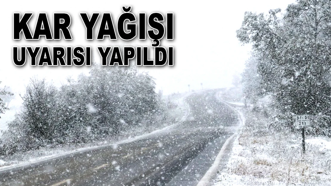 Soğuk Hava Ve Kar Yağışı Uyarısı Yapıldı