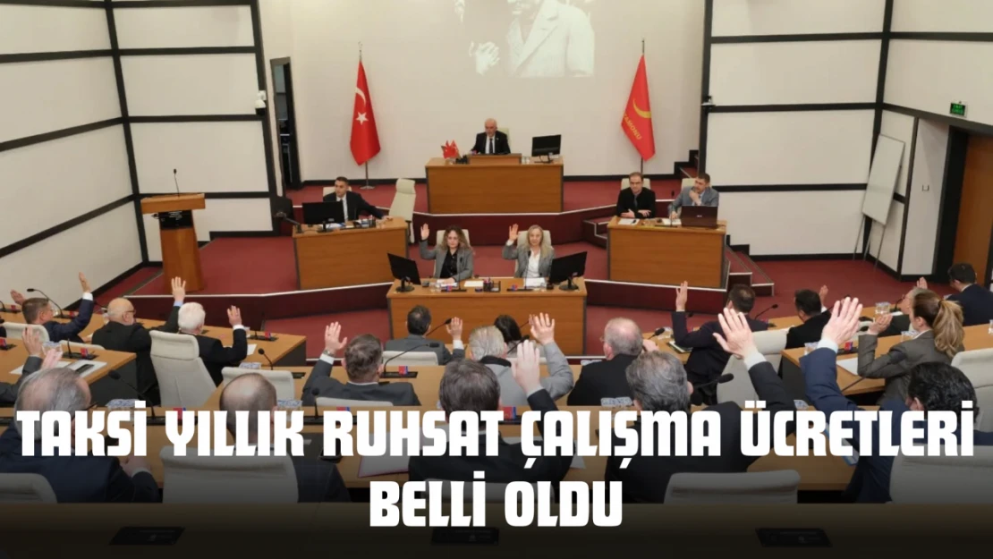 Taksi Yıllık Ruhsat Çalışma Ücretleri Belli Oldu