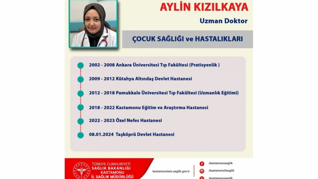 Taşköprü Devlet Hastanesi'ne Bir Doktor Daha Katıldı