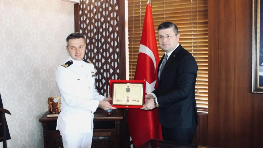 TCG KİLİMLİ Gemisi'nden Kaymakam Uçar'a Ziyaret