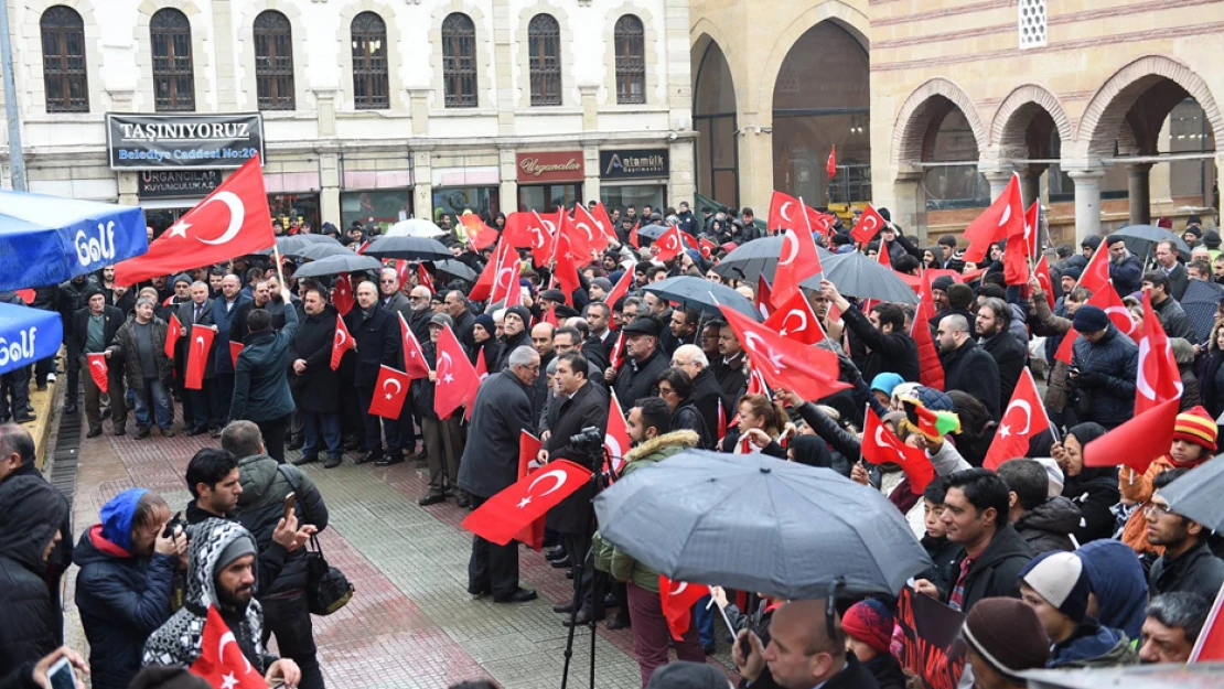 Teröre karşı TEK YÜREK!