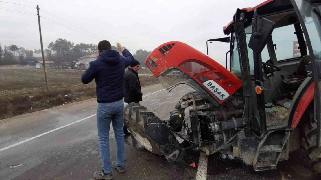 Bolu-Mudurnu Yolunda Zincirleme Kaza: 2 Yaralı