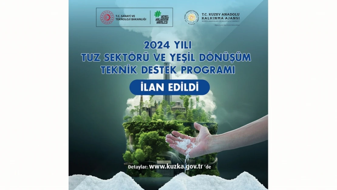 Tuz Sektörü ve Yeşil Dönüşüm Teknik Destek Programı İlan Edildi