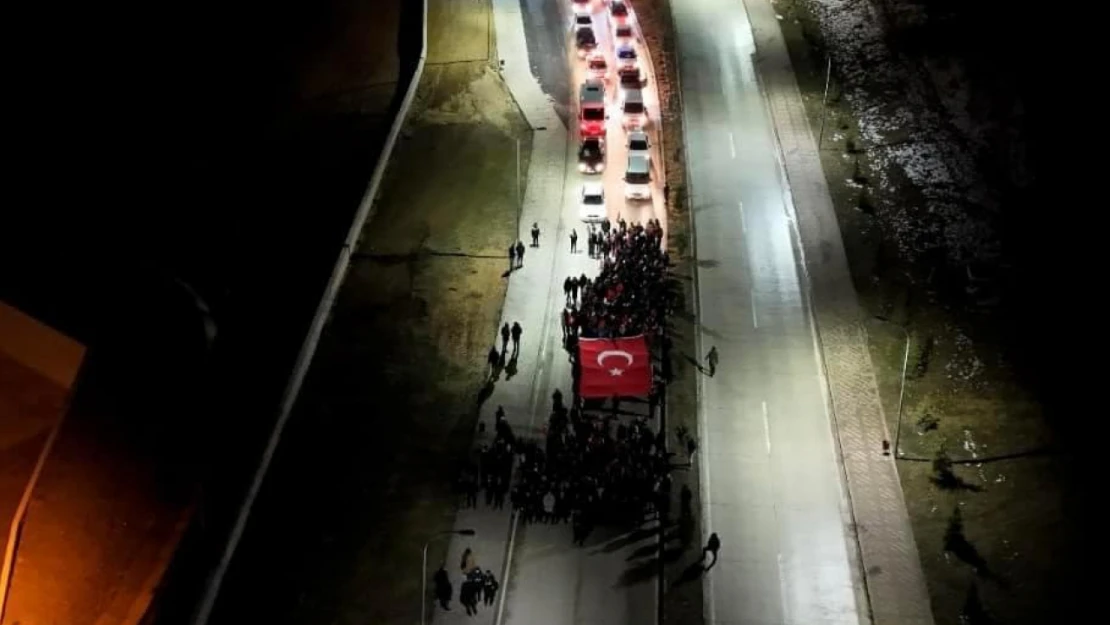 Ülkü Ocaklarından Teröre Lanet Yürüyüşü