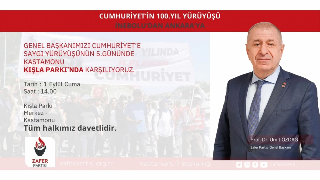 Ümit Özdağ, Kışla Parkı'nda karşılanacak