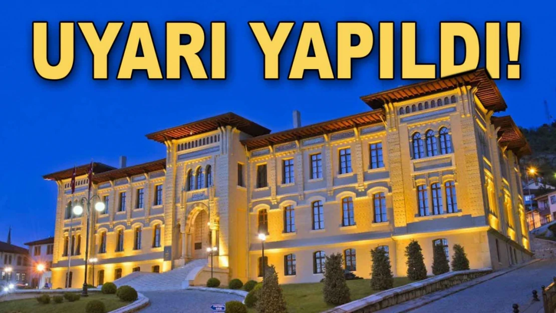 Uyarı Yapıldı!