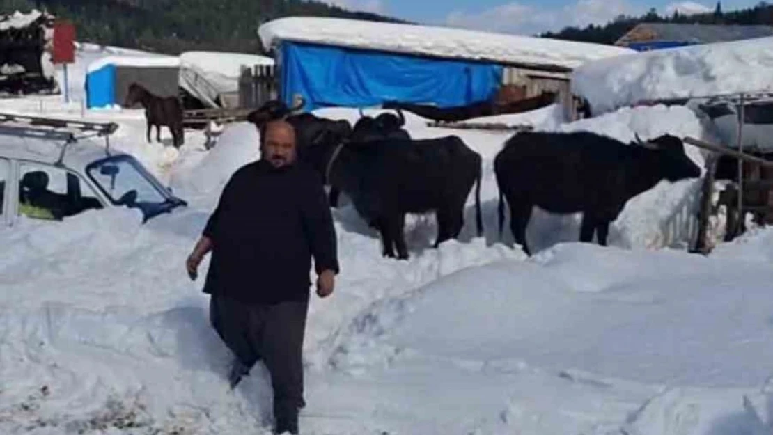 Hayvanlarıyla Mahsur Kalan Vatandaş Kurtarıldı