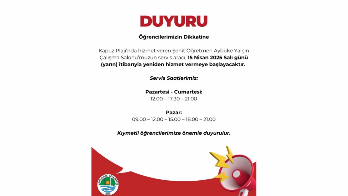 Yeniden Hizmete Başlıyor