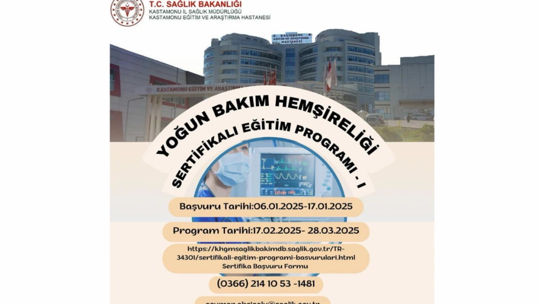 Yoğun Bakım Hemşireliği Eğitim Programı Düzenlenecek