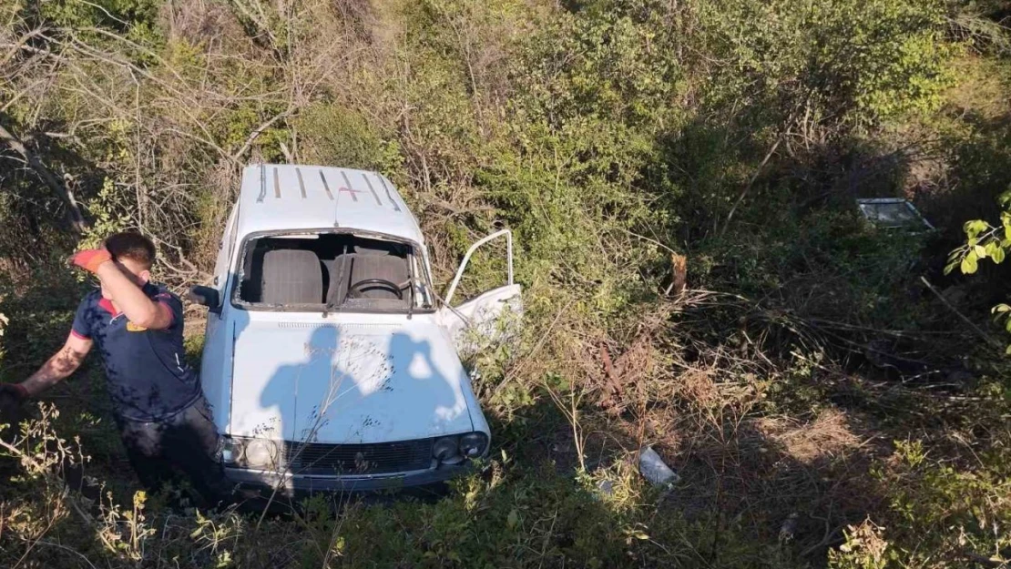 Yoldan Çıkan Araç Ağaçlık Alana Uçtu: 1 Yaralı