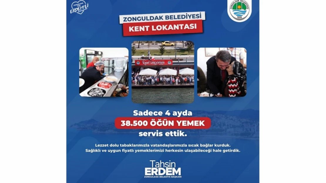 Zonguldak Belediyesi Kent Lokantası'nda Rekor