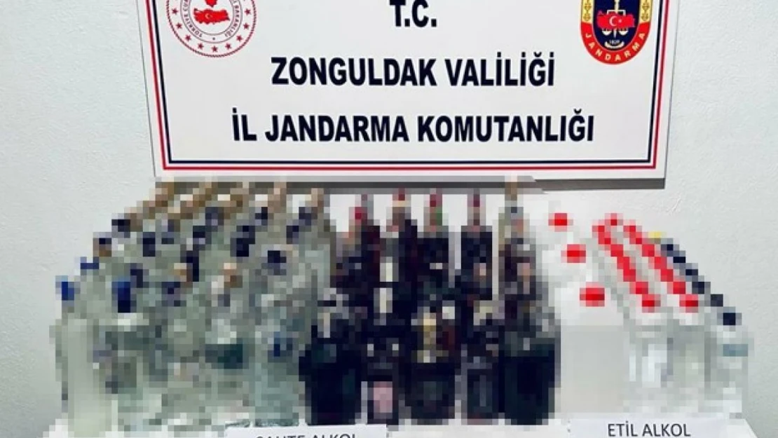 Zonguldak'ta Kaçak Alkol Operasyonu