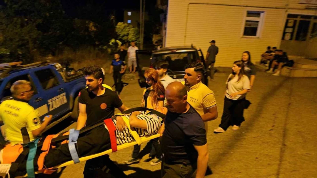Kontrolden Çıkan Motosiklet Devrildi: 1 Yaralı