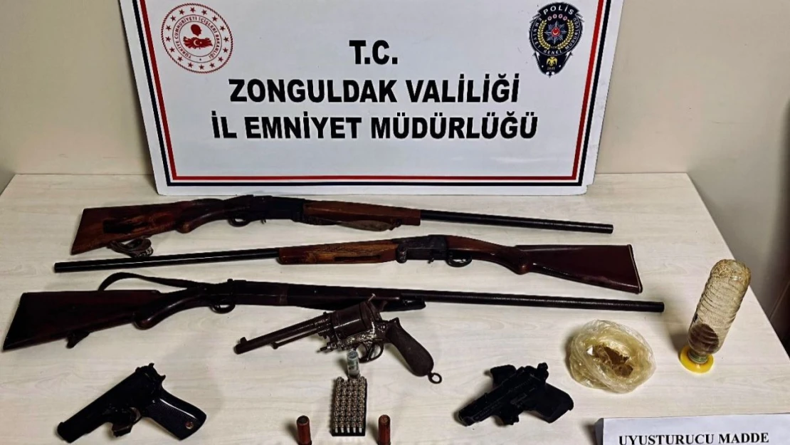 Zonguldak'ta Ruhsatsız Silah Operasyonu