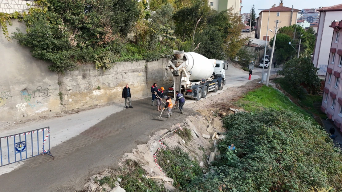 Zonguldak'ta Yol Yapım Çalışmalarına Devam 