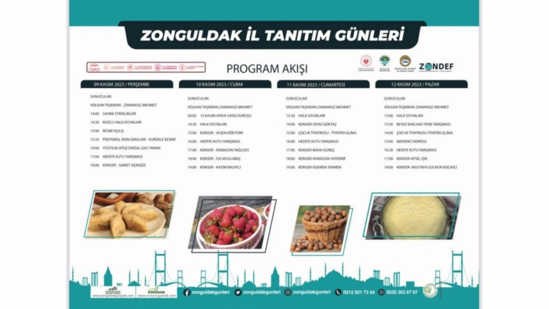 Zonguldak Tanıtım Günleri'nin Program Akışı Belli Oldu