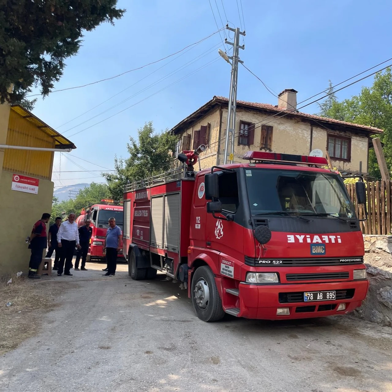 Araç Belediyesi'nden Yangın Bölgesine Ziyaret