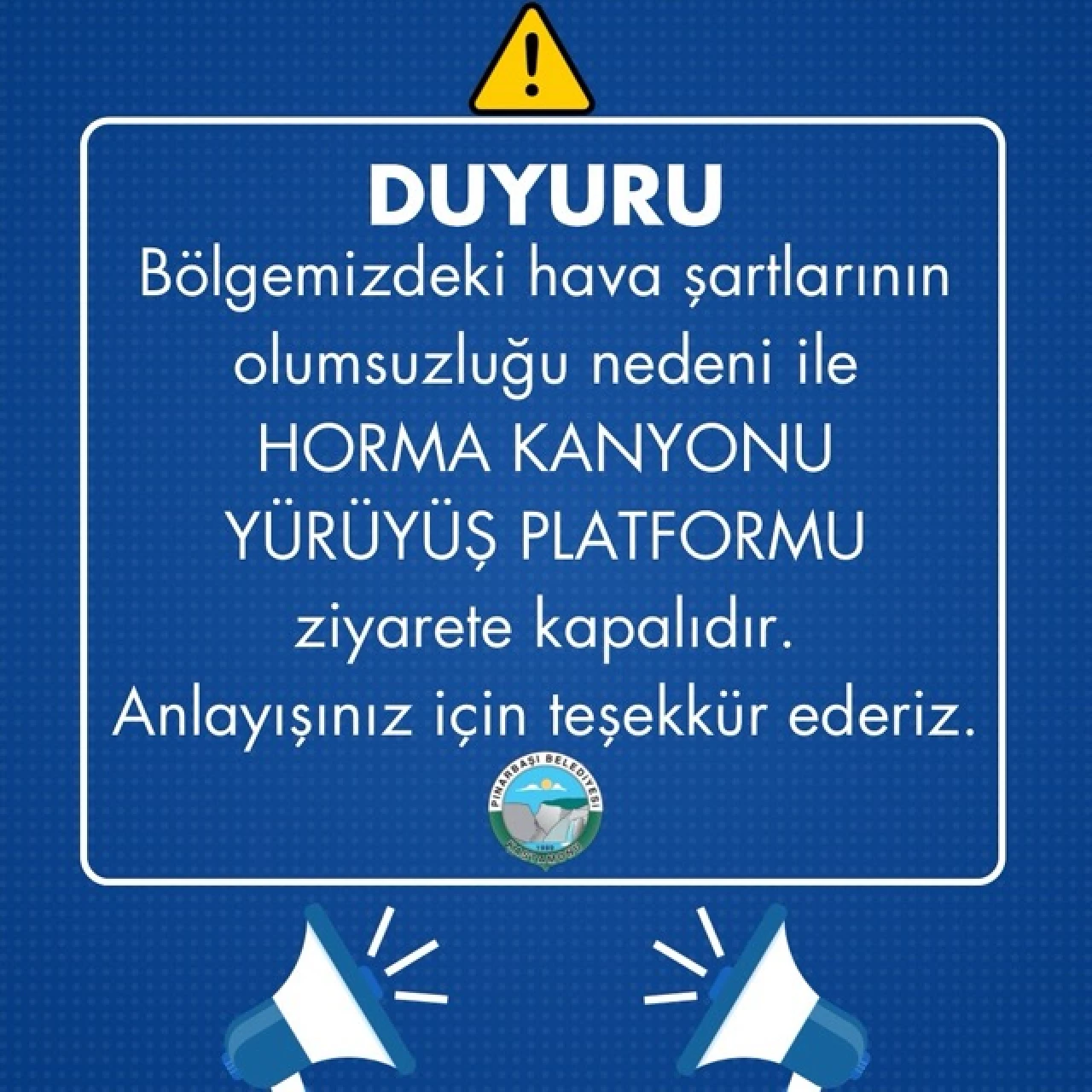 Horma Kanyonu Ziyarete Kapatıldı