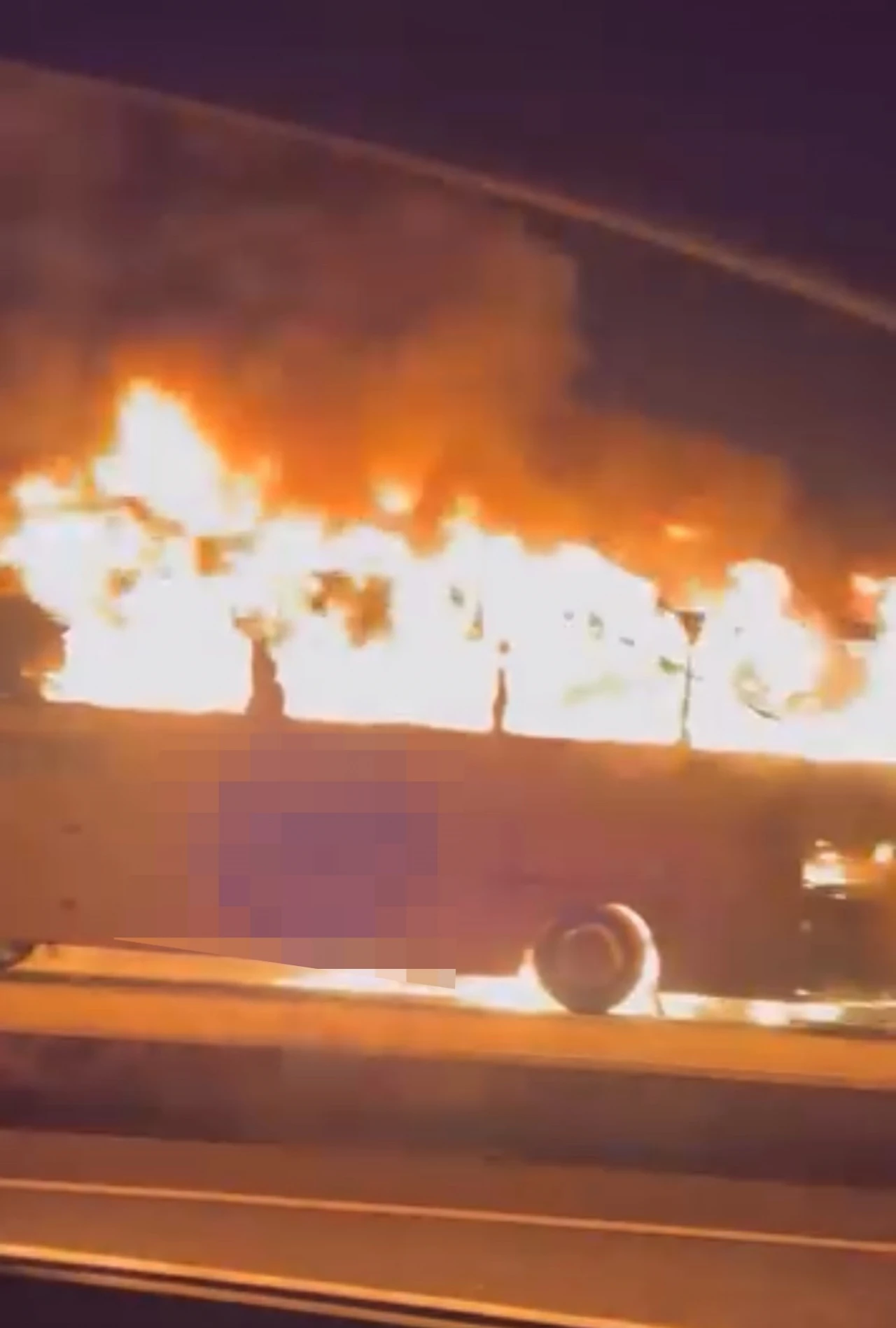 Kastamonu'ya Gelen Otobüs Alev Topuna Döndü