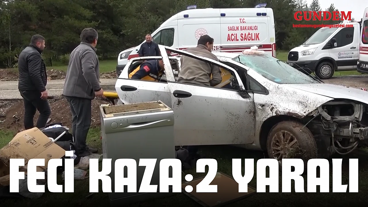 Ankara-Kastamonu Yolunda Feci Kaza: Araçta Sıkışan Çift Güçlükle Kurtarıldı