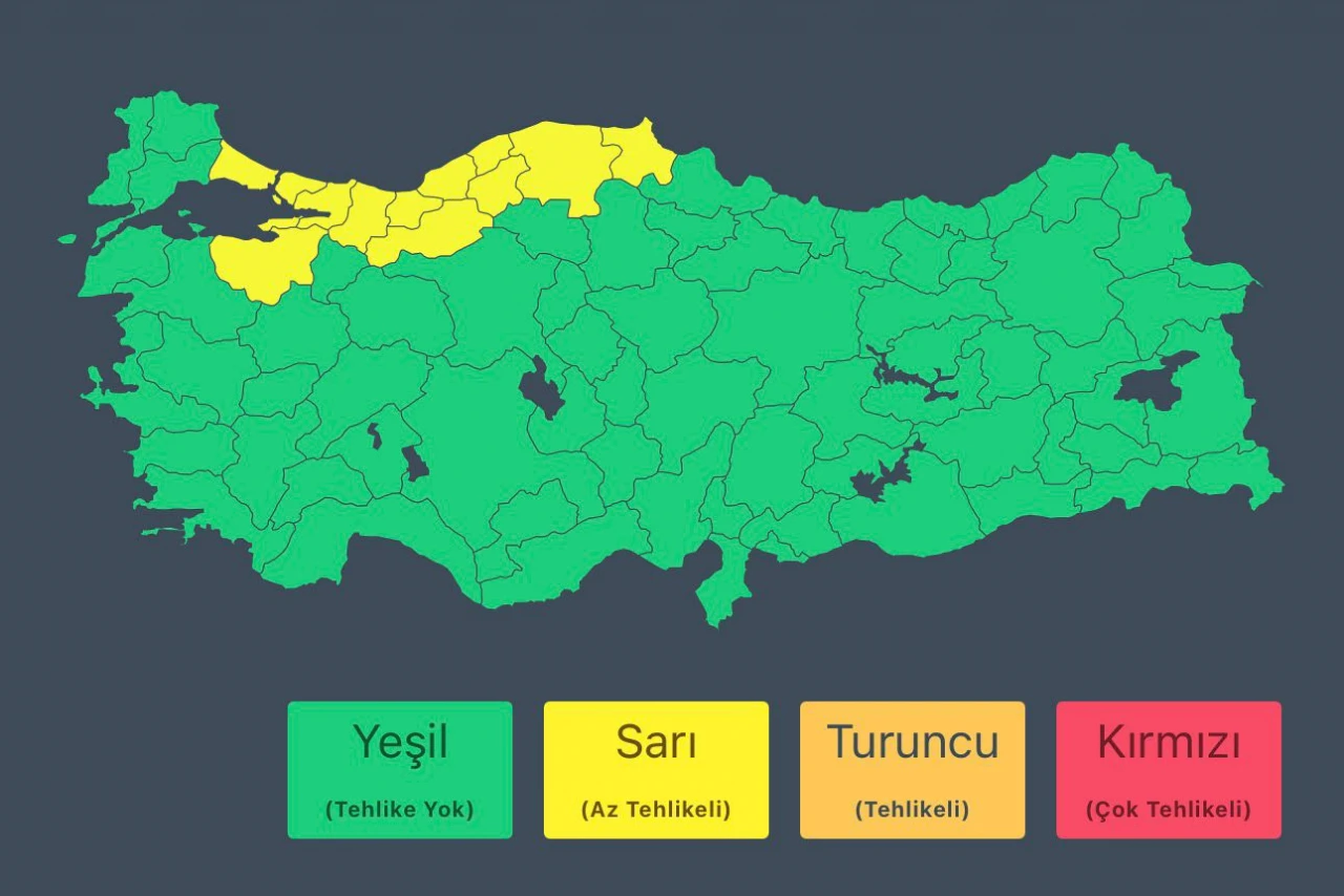 Kastamonu İçin Sarı Kod Uyarısı!
