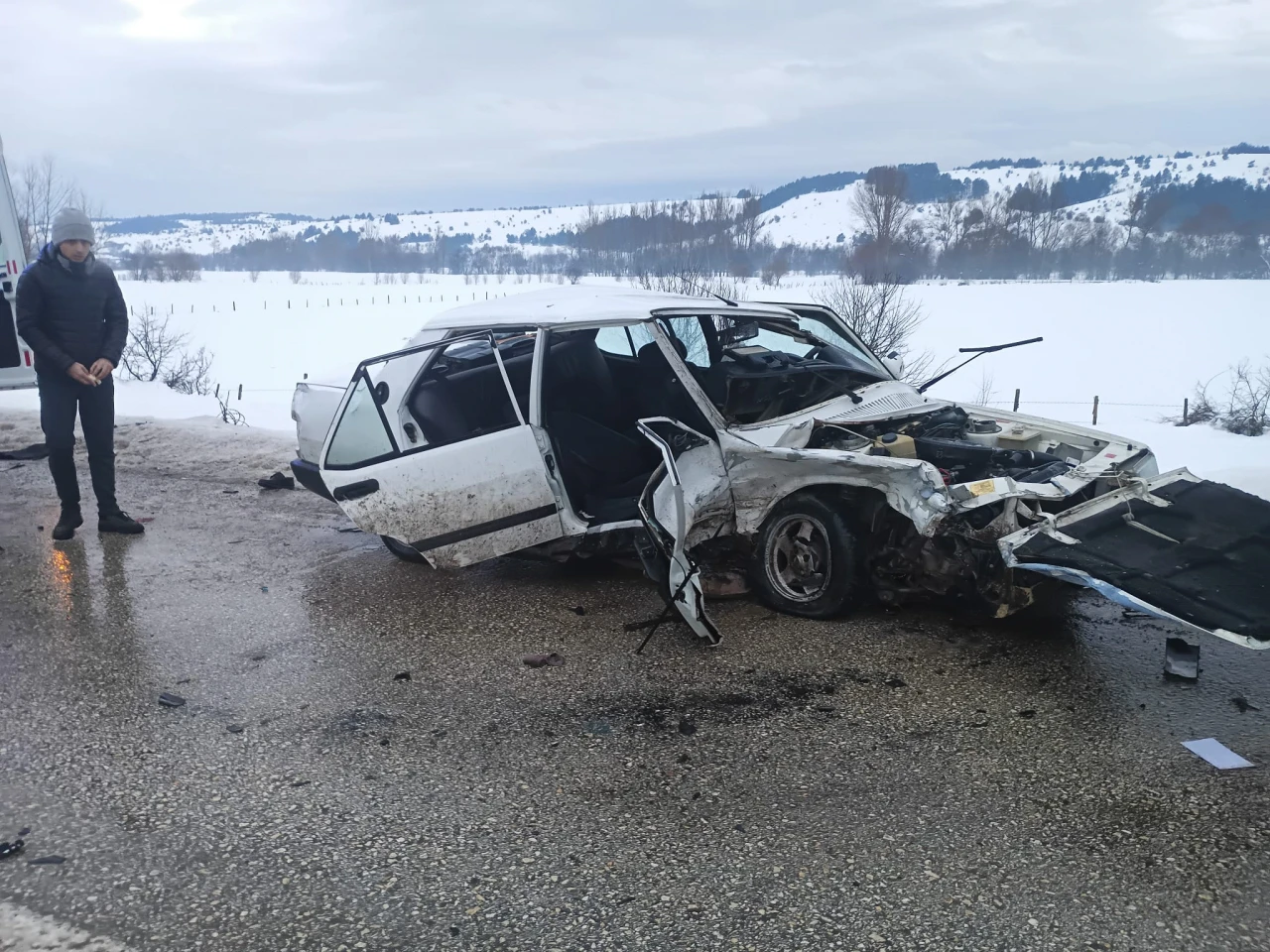 Feci Kaza: 1 Ölü, 2 Yaralı