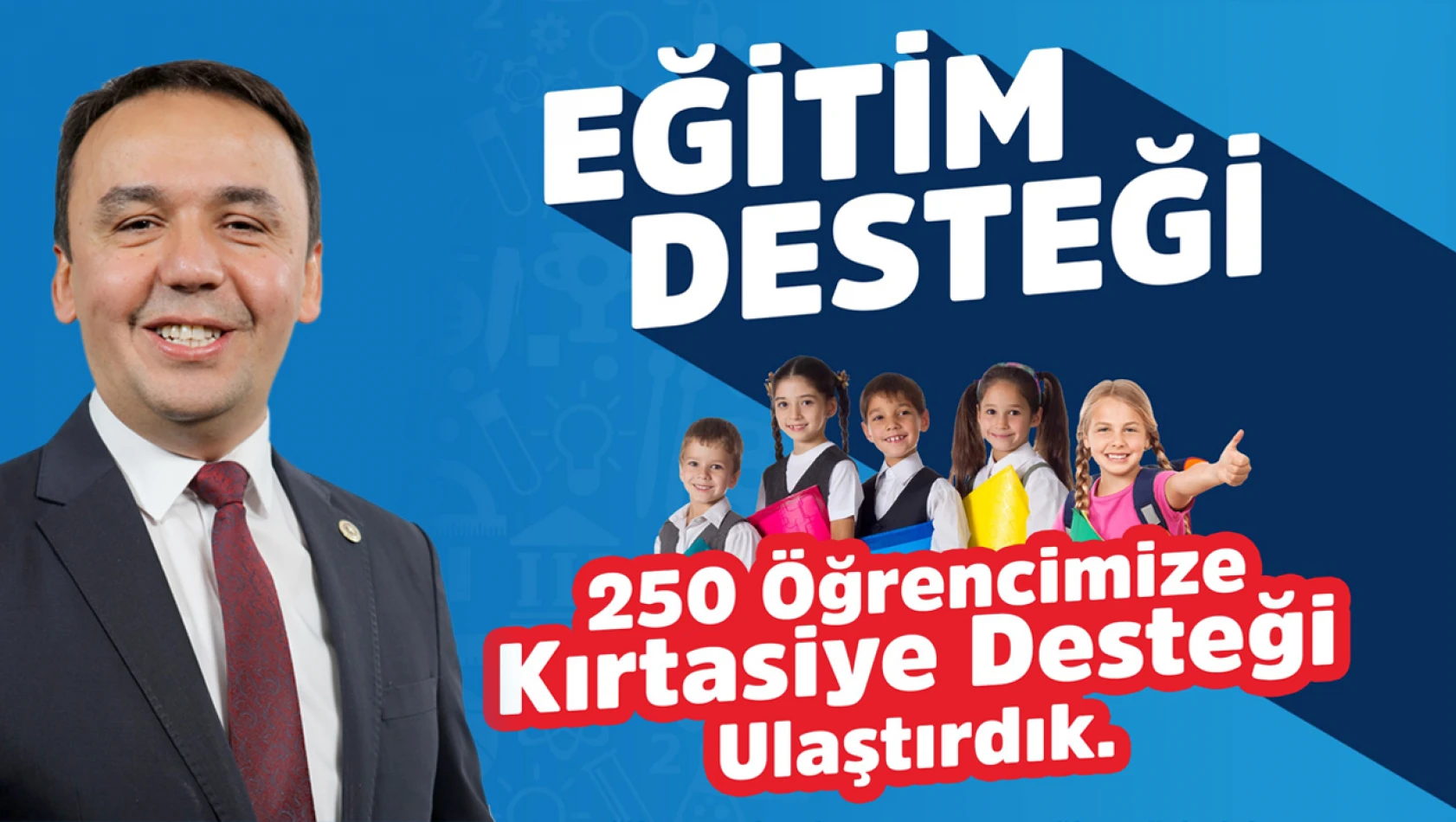 250 Çocuğa Kırtasiye Yardımı Ulaştı