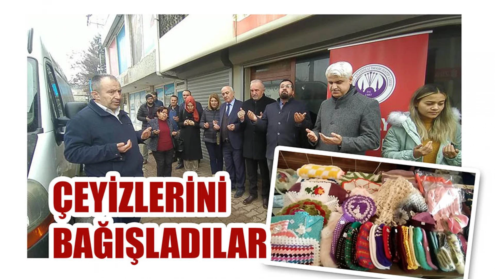 Çeyizlerini bağışladılar