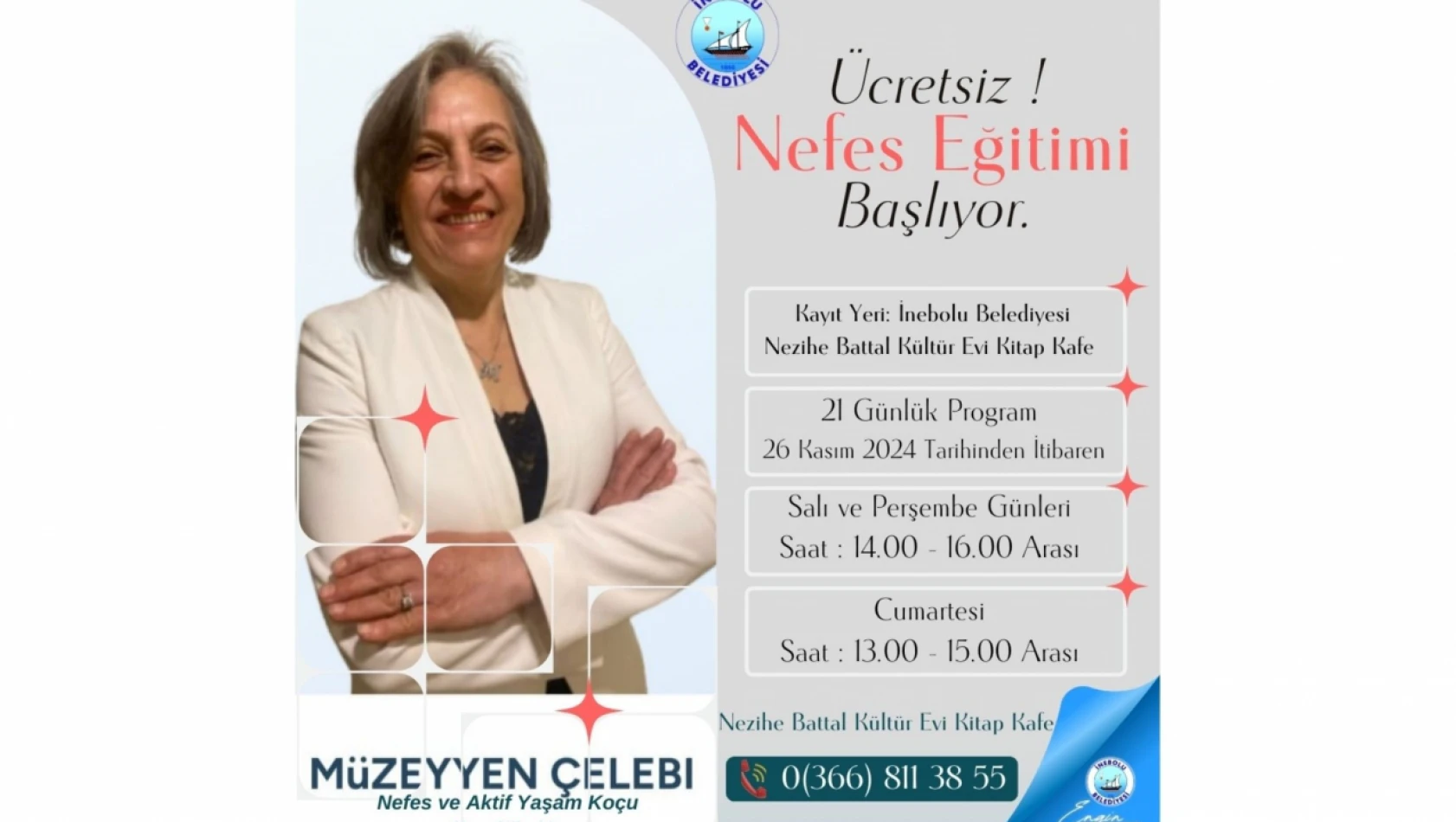 İnebolu'da Ücretsiz Nefes Eğitimi Başlıyor