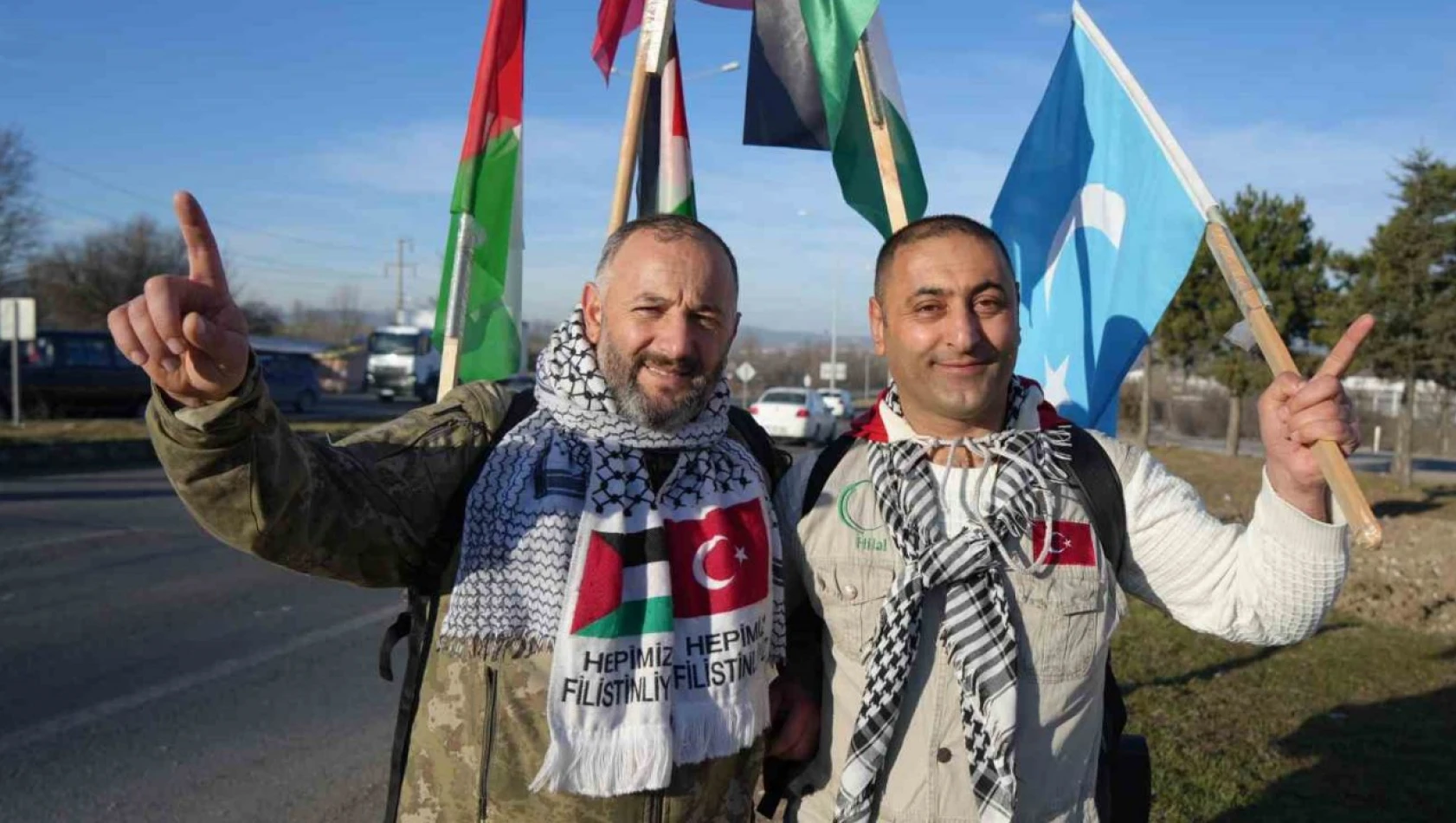 İstanbul'dan Ankara'ya Filistin'e Özgürlük İçin Yürüyorlar