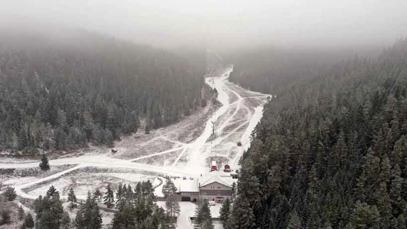 Kar Kalınlığı Ilgaz'da 1 Santimetre Ölçüldü