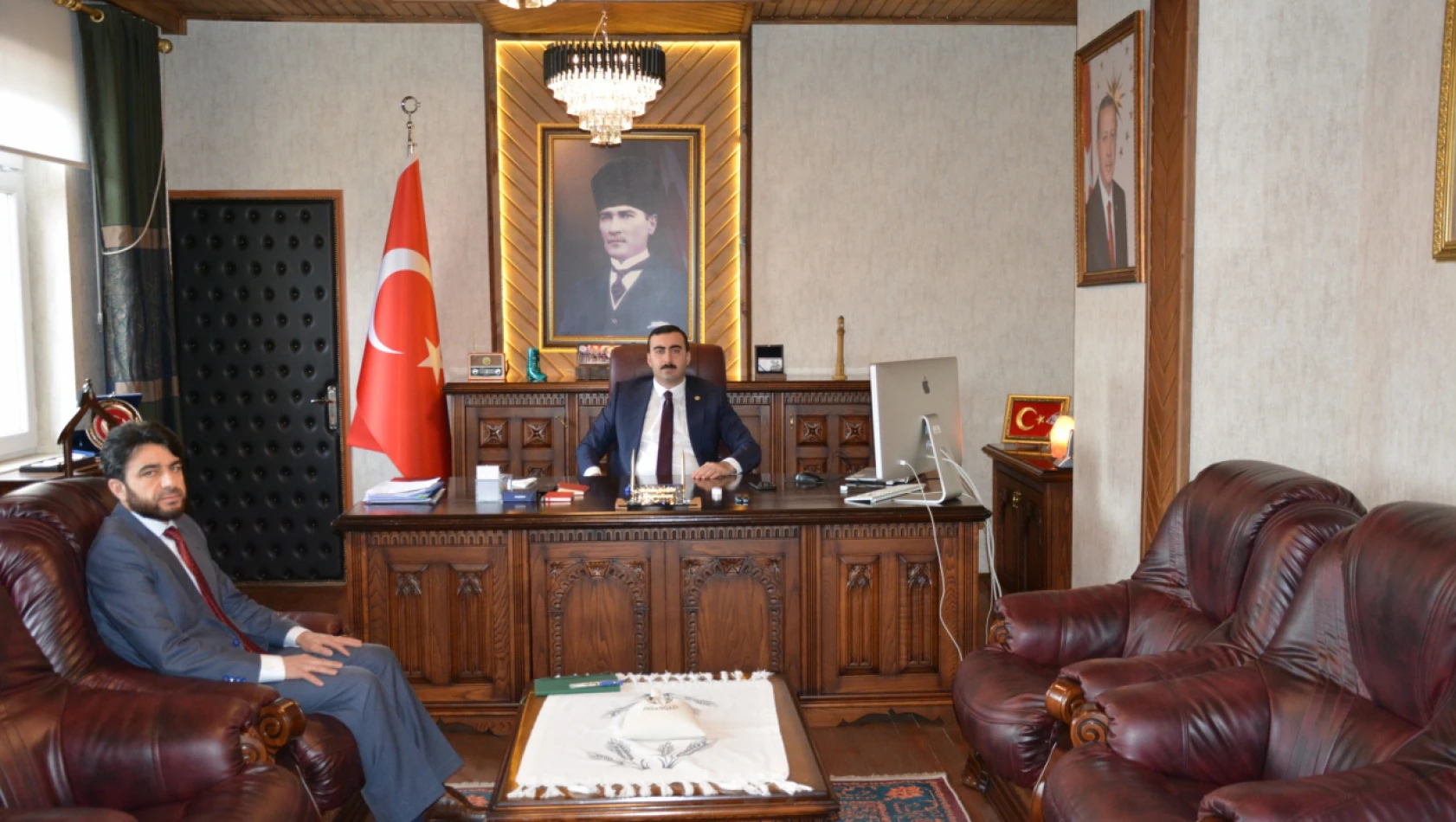 Kaymakam Şahin, Murtaza Meşe'yi Ağırladı