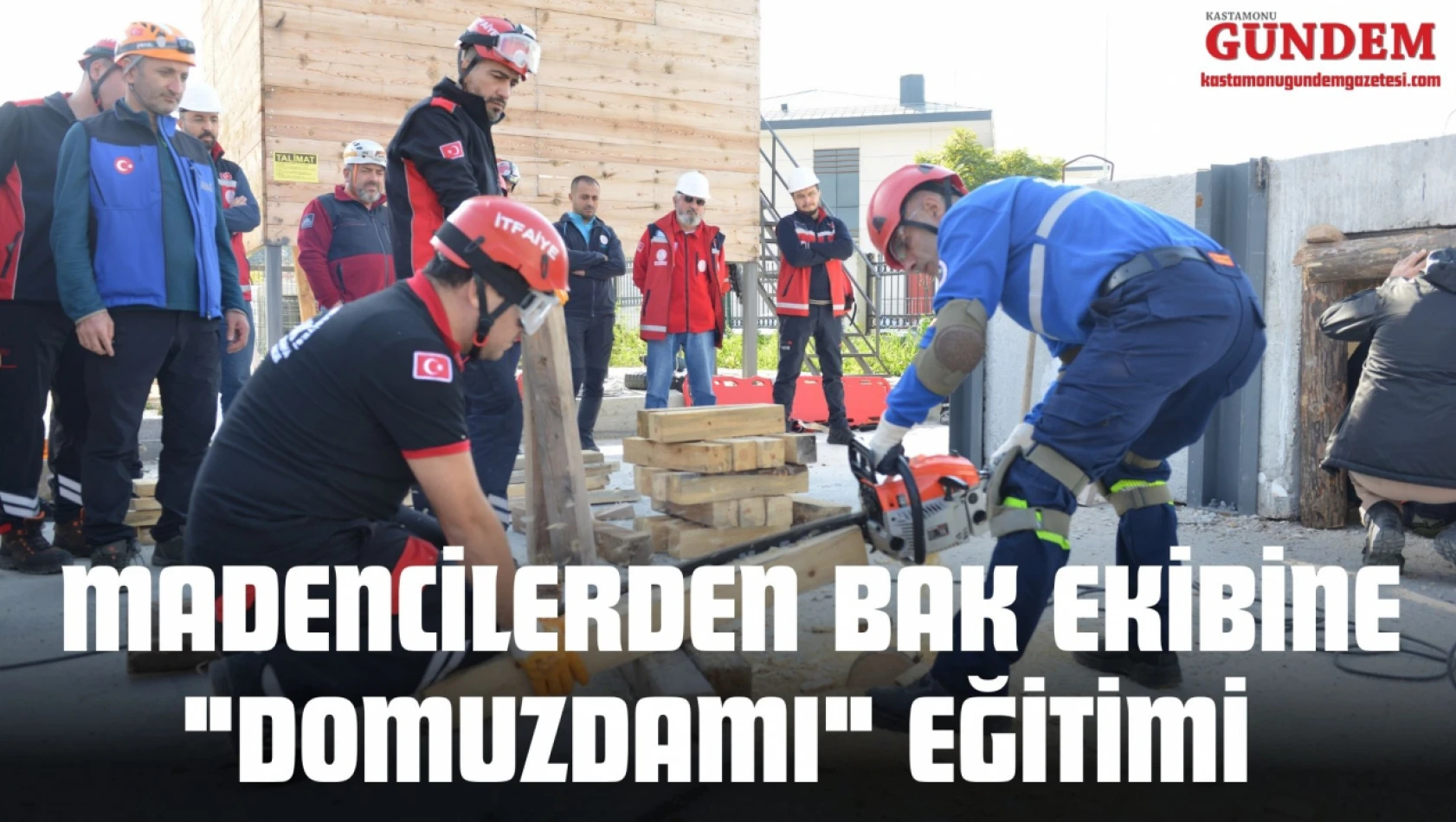 Madencilerden BAK Ekibine 'Domuzdamı' Eğitimi