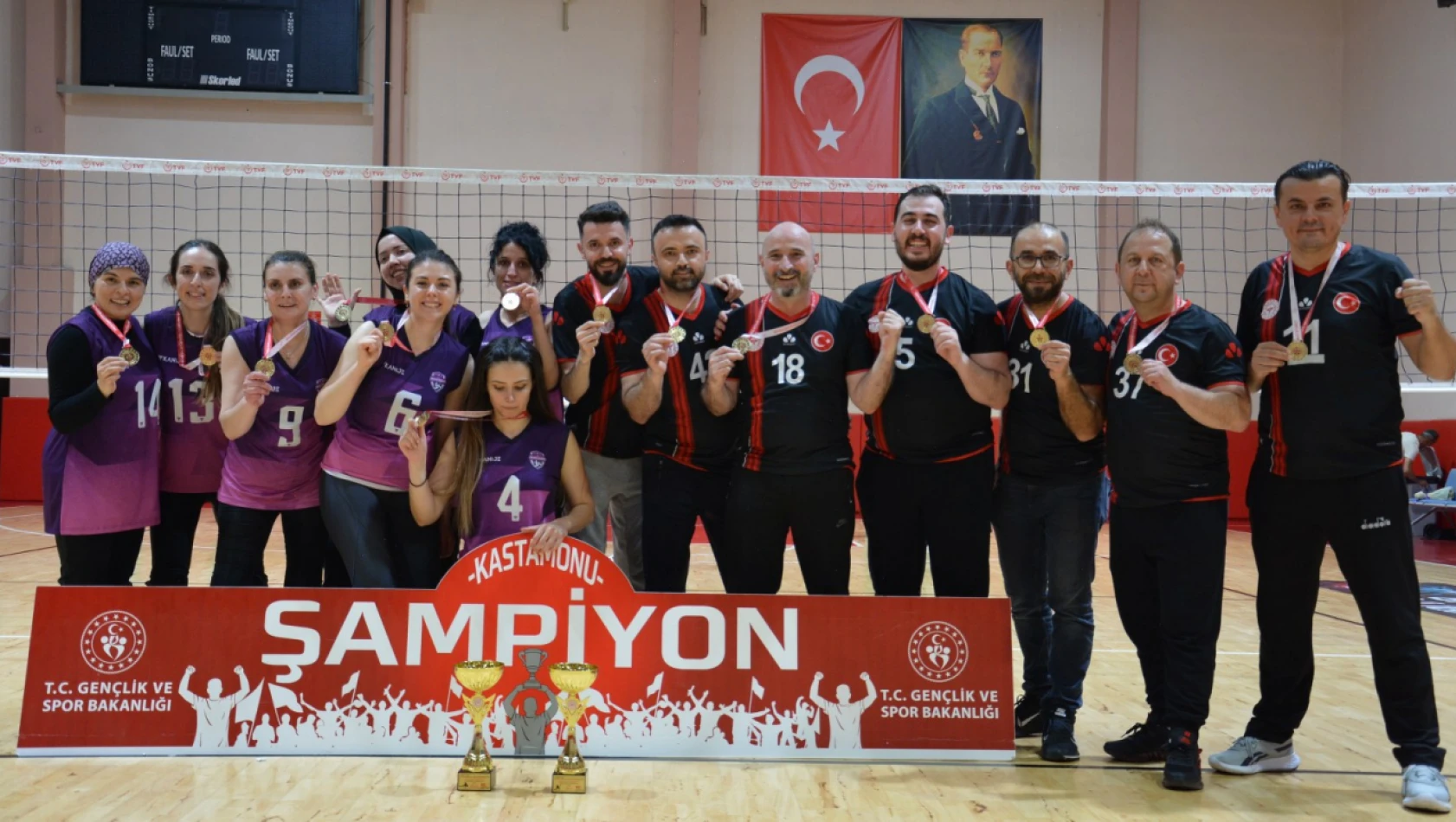 Sağlık'ta Voleybol Turnuvası Tamamlandı