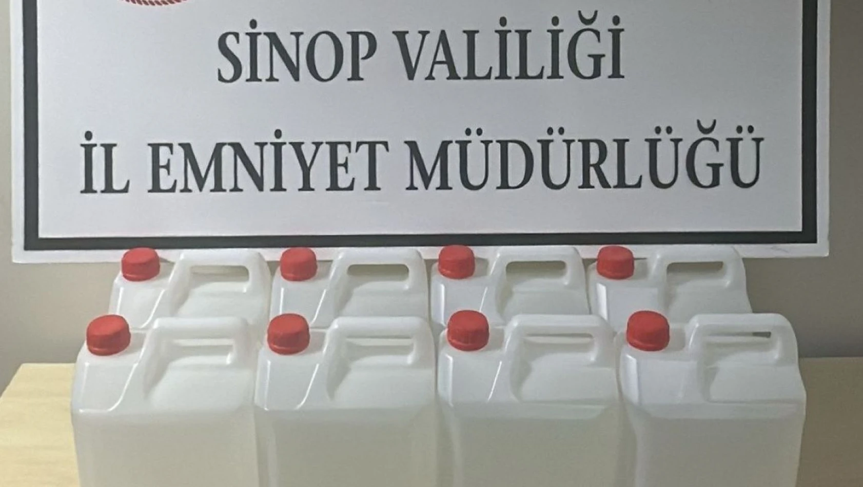 Sinop'ta 40 Litre Etil Alkol Ele Geçirildi