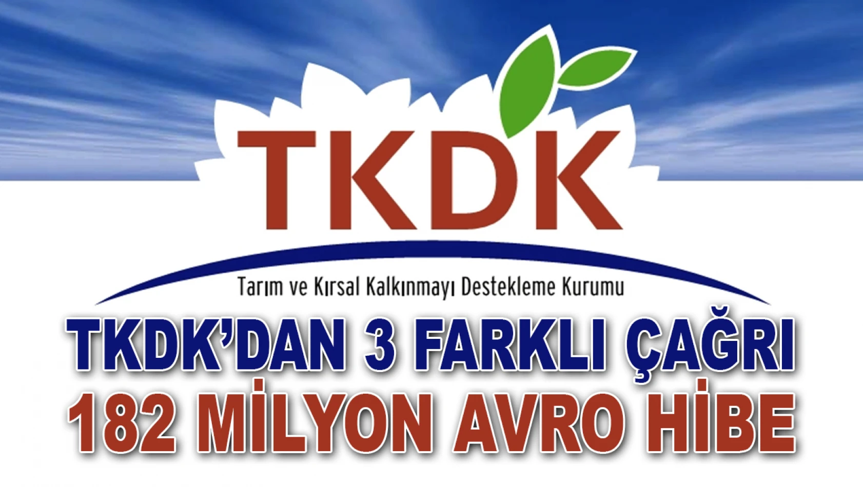 TKDK'dan 3 Farklı Çağrı 182 Milyon Avro Hibe