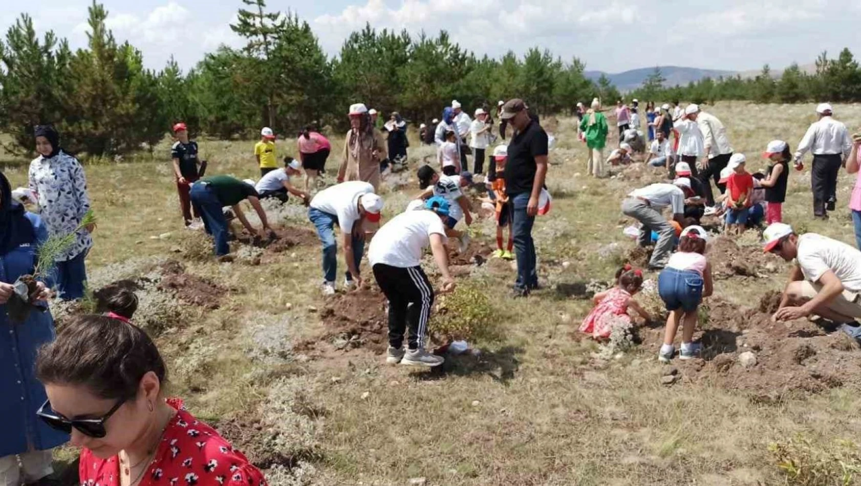 Vatandaşlar Hem Fidan Dikti Hem de Eğlendi