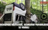 Direksiyon Kilitlendi, Uçuruma Yuvarlandı: 10 Yaralı