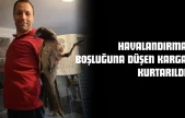 Havalandırma Boşluğuna Düşen Karga Kurtarıldı