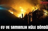 Kastamonu'da Çıkan Yangında Ev Ve Samanlık Küle Döndü