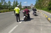Kastamonu'da Motosiklet Denetimi: Alkollü Sürücünün Ehliyetine El Konuldu