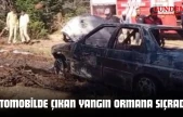 Kastamonu'da Otomobilde Çıkan Yangın Ormana Sıçradı