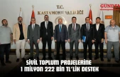 Kastamonu'da Sivil Toplum Projelerine 1 Milyon 222 Bin TL'lik Destek