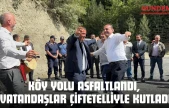 Köy Yolu Asfaltlandı, Vatandaşlar Çiftetelliyle Kutladı